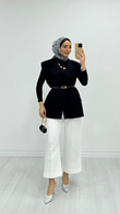1287-Blazer Ceket-Siyah