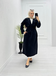 1291-Mevsimlik Trençkot-Siyah