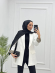 1297-Blazer Ceket-Beyaz
