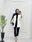 1297-Blazer Ceket-Beyaz
