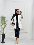 1297-Blazer Ceket-Beyaz