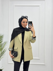 1297-Blazer Ceket-Yeşil