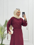 1435-Keten Takım-Bordo