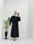 1435-Keten Takım-Siyah