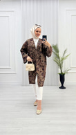1450-Gucci Kimono-Koyu Kahverengi