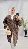 1450-Gucci Kimono-Koyu Kahverengi