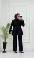 1652-Stil Takım-Siyah