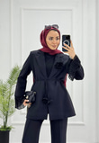 1652-Stil Takım-Siyah