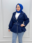 1950-Denim Ceket-Koyu Lacivert