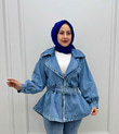 1950-Denim Ceket-Mavi