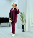 2034-Sheın Takım-Bordo