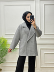 2071-Kaşe Kaban-Gri
