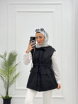 2134-Mevsimlik Yelek-Siyah