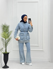 2152-Denim Takım-Açık Mavi
