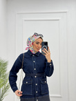 2152-Denim Takım-Koyu Mavi