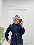 2152-Denim Takım-Koyu Mavi
