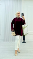 2153-Oysho Tunik-Bordo