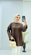2153-Oysho Tunik-Kahverengi