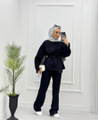 2157-Jeans Suit-Lacivert