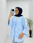 2199-Defne Kimono-Mavi