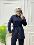 2345-Liya Pantolon Takım-Lacivert