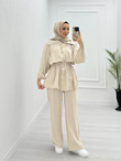 2433-Farah Takım-Bej