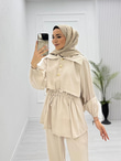 2433-Farah Takım-Bej