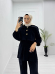 2433-Farah Takım-Siyah