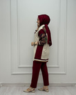 2439-Oysho İkili Takım-Bordo