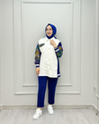 2439-Oysho İkili Takım-Saks Mavisi