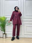 2443-Güllü Takım-Bordo