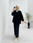 2444-Elsa Takım-Siyah