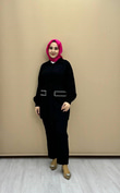 2840-Günlük Pantolon Takım-Siyah