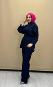 3011-Jakar Pantolon Takım-Siyah