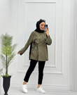 3021-Poplin Gömlek-Koyu Yeşil