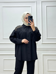 3218-Püskül Takım-Siyah