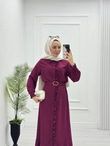 3221-Roya Elbise-Mürdüm