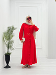 3221-Roya Elbise-Turuncu
