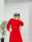 3221-Roya Elbise-Turuncu