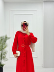 3221-Roya Elbise-Turuncu