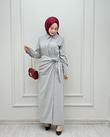 3226-Esin Elbise-Gri