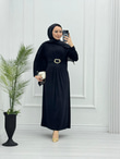 3228-Sendy Elbise-Siyah