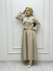 3231-Ladie Takım-Krem