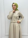 3231-Ladie Takım-Krem