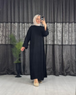 3233-Günlük Elbise-Siyah