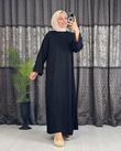 3233-Günlük Elbise-Siyah