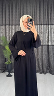3240-Loop Elbise-Siyah