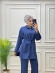 3241-Esila Pantolon Takım-Lacivert