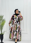 3261-Royal Elbise-Pembe