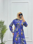 3262-Cherry Elbise-Mor